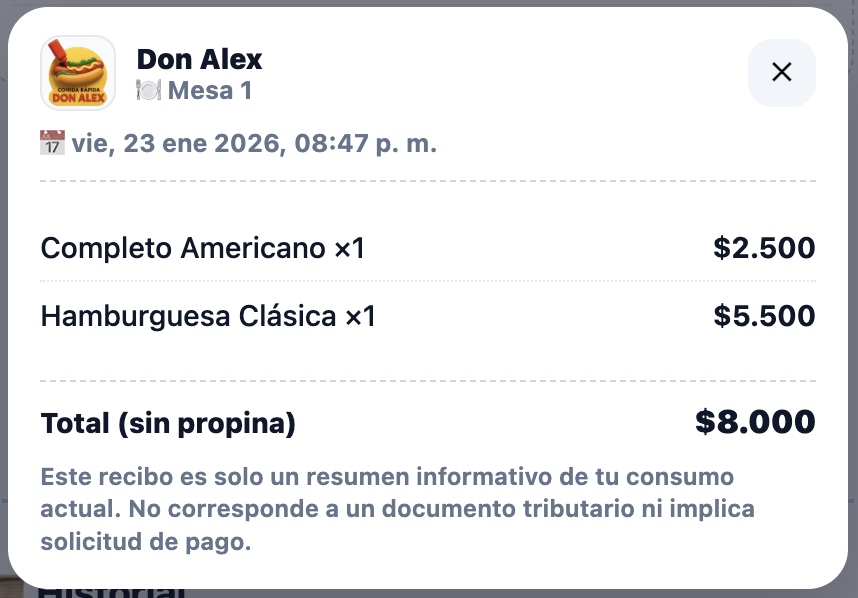 Recibo digital sin papel